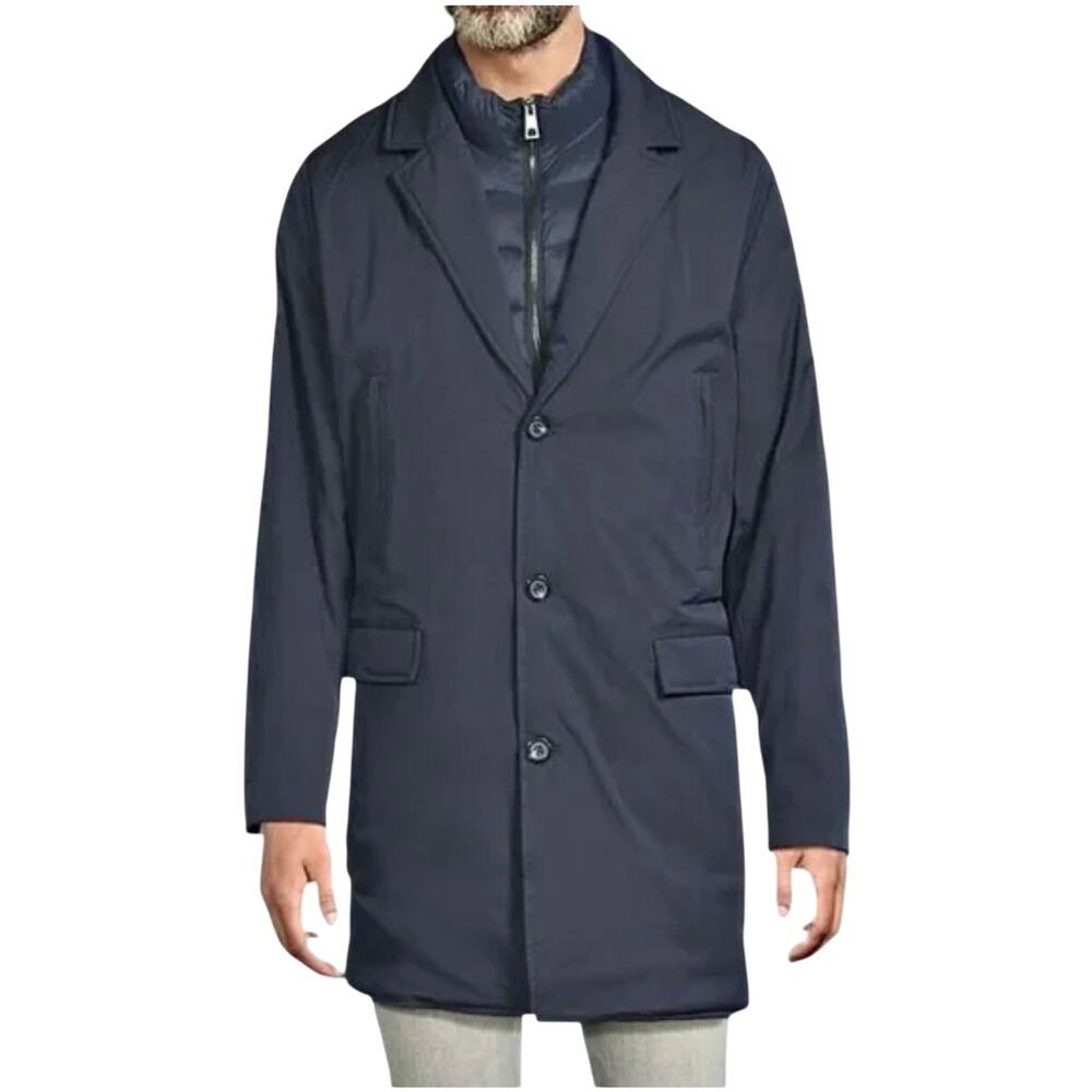 Hunter Aldgate Coat Men's XXL Navy Removable Liner Heritage Overcoat NWT